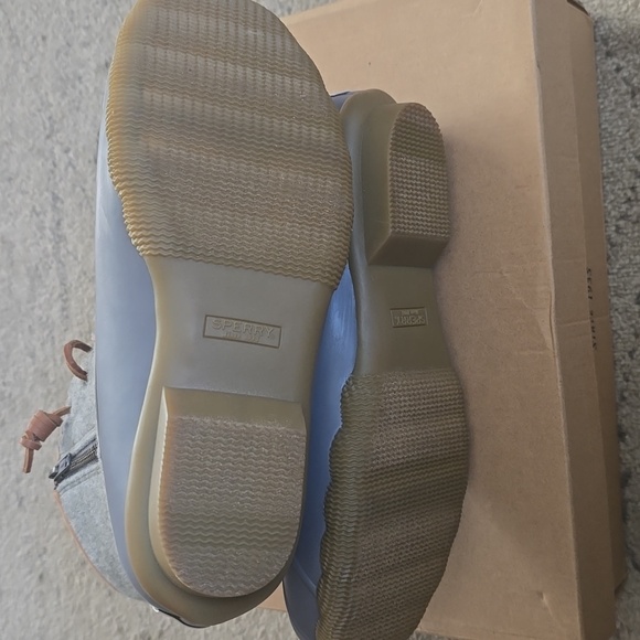 Sperry Women's Gray Saltwater Wool Duck Boots, New - Picture 5 of 13